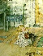 Carl Larsson pontus-pontus pa golvet oil painting artist